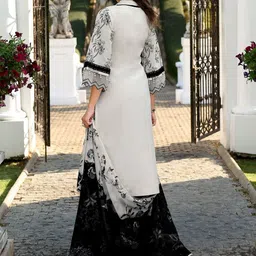 Indo Era Women Floral Printed Regular Pure Cotton Kurta with Trousers & With Dupatta image 5