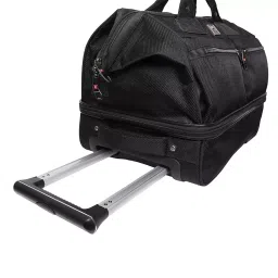 SWISS MILITARY Duffle & Trolley Bag Combo 47 L Black Nylon, DB1A_TW2 image 5