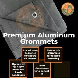 DDRS Heavy Duty Canvas Tarp (Tripal) ‎‎Assorted 430 GSM 2.44 x 4.57 m (8x15 ft), DDRSCT430-8X15 image 3