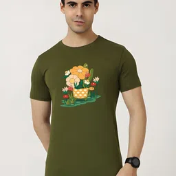 KaamBhari Graphic Printed Round Neck Pure Cotton T-shirt-picture-24