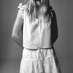 H&M Lace-Trimmed Cotton Skort image 4