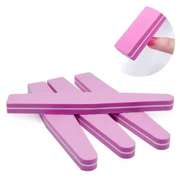 Sminakh Nail Soft Buffer Nail File Sponge Nail Art Soft Buffer Washable Double Sided 100/180 Sanding Buffing File Nail Buffers (Multicolor) (Pack of 10) image 1