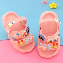 Oh! Pair Slip On Clogs with Fish Applique - Pink-picture-34