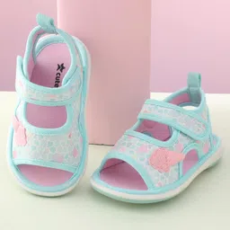 Cute Walk by Babyhug Velcro Closure Musical Sandal with Ice Cream Applique - Blue-picture-25