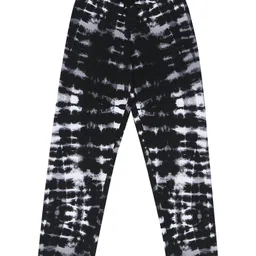 F&S Cotton Elastane Tie Dye Pajama - Black-picture-19