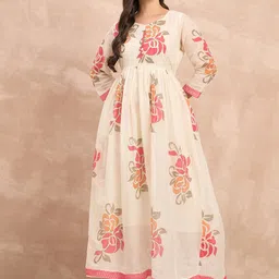 all about you Floral Print Fit & Flare Maxi Dress-image-12