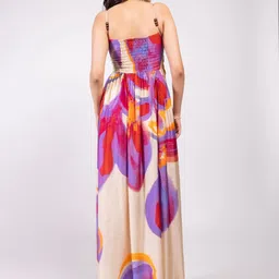 POPPI Lavender Printed Maxi Dress image 3