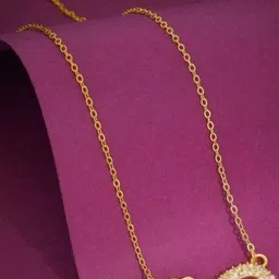 Tipsy closet Women Gold-Plated AD Studded Necklace-picture-18
