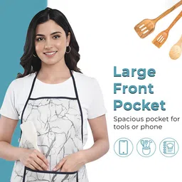 Kuber Industries Pack Of 2 Printed Aprons With Front Pocket image 5