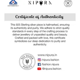 Nipura 925 Sterling Silver Rhodium-Plated Enamelled Jewellery Set image 2