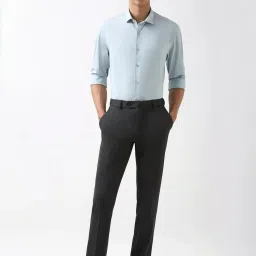 Peter England Blue Slim Fit Shirt image 5