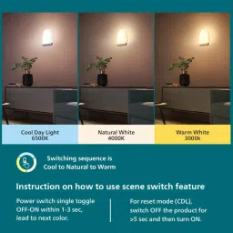 PHILIPS 12W 3 Colours in 1 Decorative Wall Light - Set of 4 (Tunable White) image 5