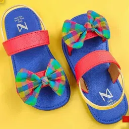Madras Trunk Kids Blue Sling Back Sandals-picture-30
