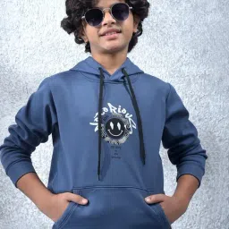 Crimsoune Club Boys Blue Embellished Sweatshirt-picture-33