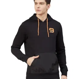Alcis Black Cotton Regular Fit Hooded Sweatshirt-picture-13