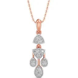 Joyalukkas 18k Rose Gold & Diamond Pendant with Chain for Women-picture-25