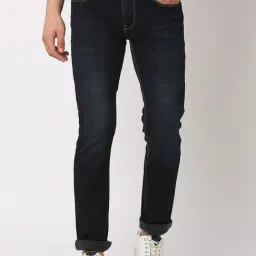 Spykar Blue Cotton Regular Fit Jeans-image-27