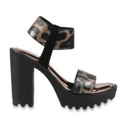 Catwalk Women's Bronze Ankle Strap Sandals-image-97
