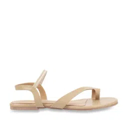 Metro Women's Beige Toe Ring Sandals-image-14