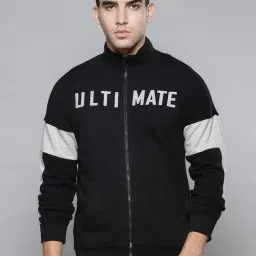 ALCIS Black Regular Fit Printed Sports Jacket-picture-22