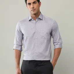 Arrow Purple Cotton Slim Fit Printed Shirt-picture-18