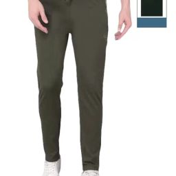 Force NXT Grey & Olive Cotton Regular Fit Trackpants - Pack Of 2-picture-38