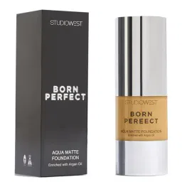 STUDIOWEST By Westside Born Perfect Aqua Matte Foundation Maple - 23 ml image 4