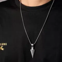 Teeragaj Women Stainless Steel Contemporary Pendant With Chain-picture-13