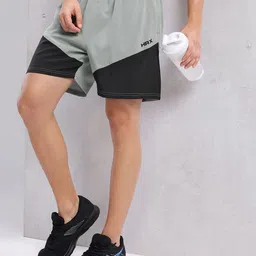 HRX by Hrithik Roshan Men Colourblocked Running Shorts-picture-9