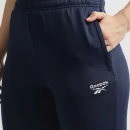 Reebok Navy Regular Fit Trackpants image 4