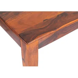 Ikiriya Oakmont Brown Sheesham Wood Contemporary Dining Table in Pine Finish image 5