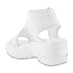 Shoetopia Kids White Ankle Strap Wedges image 5
