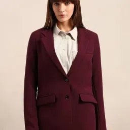 Vero Moda Maroon Tailored Blazer-picture-35