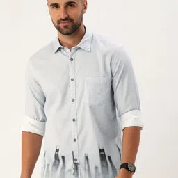 Parx Men Slim Fit Pure Cotton Printed Casual Shirt-image-58