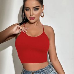 R.Code by The Roadster Life Co. Women Halter Neck Casual Crop Top-picture-24