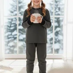 STARFOX Pack Of 2 Girls Striped Cotton Thermal Bottoms-picture-33