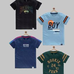 Codez Kids Multicolor Printed T-Shirt (Pack Of 4)-picture-14
