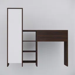 SPECIALITY PANELS White Engineered Engineered Wooden Smart Study Table image 3