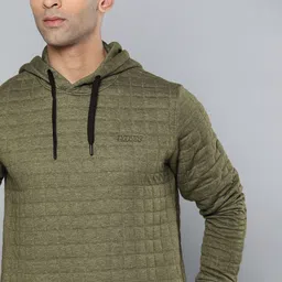 HRX By Hrithik Roshan Lifestyle Men Green Melange Sweatshirts-picture-23