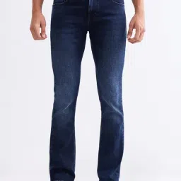 Spykar Dark Blue Cotton Regular Fit Jeans-picture-28