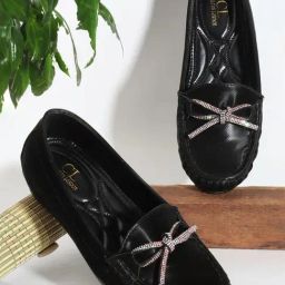 Carlton London Women's Black Casual Loafers-picture-21