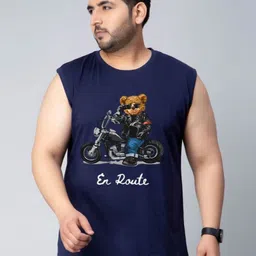 Toodle Plus Men Plus Size Printed Sleeveless Vest T-Shirt-picture-46