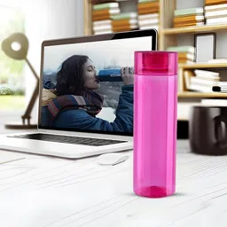 Kuber Industries Red Set of 3 Plastic Solid Water Bottle image 2