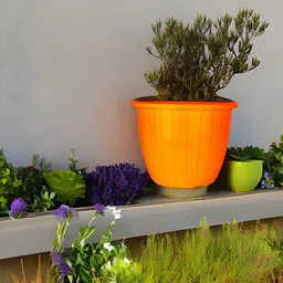 go hooked 8 Inch Duro Pot for Plants with Saucer Tray image 3