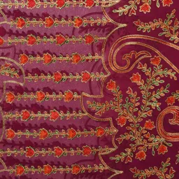 A R SILK DUPATTA HUB Embroidered Dupatta with Thread Work image 4