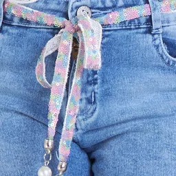 Peppermint Girls Denim Fashion Shorts image 4