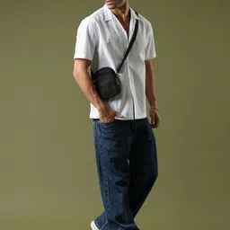 THE BEETEL HOUSE Men Self Design Relaxed Fit Casual Shirt image 2