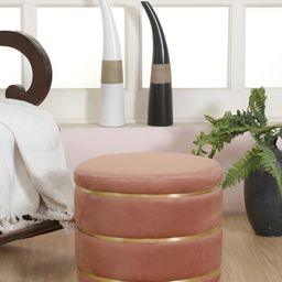 Shadowkart Brown Wooden Mudda Pouffe Ottoman-picture-34