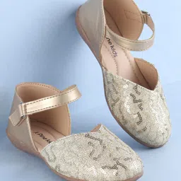 Pine Kids Velcro Closure Bellies With Sequin Detailing - Golden-picture-21