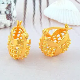 Missmister Gold-Plated Contemporary Drop Earrings-picture-45